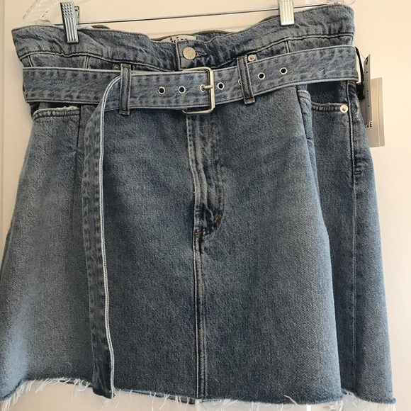 Anthropologie Agolde 90’s revival belted skirt - Picture 5 of 6